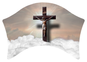 Crusifix Clouds Bronze